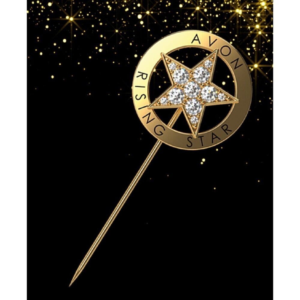 Rising Star Pin Circ 2020, New Boxed Embellished Rhinestones